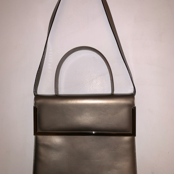 Salvatore Ferragamo Gancini Vintage gray top handle bag - Picture 8 of 11